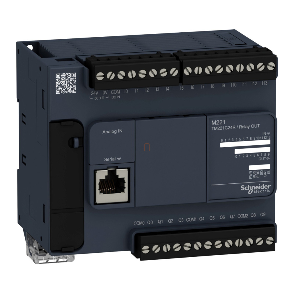 Kompakt relé AC 24I/O Modicon M221 TM221C24R Schneider