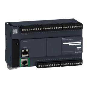   Schneider Electric Modicon M221 - TM221CE40R - gépvezérlő PLC, 40 I/O, relé kimenet, RS232/RS485, Ethernet Modbus TCP/IP 100...230 VAC