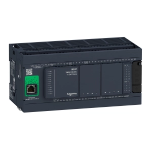 Schneider Electric Modicon M241 - TM241CE40R - gépvezérlő PLC, 40 I/O, relé kimenet, RS232/RS485, RS485, Ethernet Modbus TCP/IP, 100…230VAC