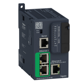   Schneider Electric Modicon M251 - TM251MESE - gépvezérlő PLC elosztott I/O architektúrához, RS232/RS485, 2x Ethernet Modbus TCP/IP, 24 VDC