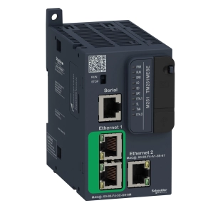 Schneider Electric Modicon M251 - TM251MESE - gépvezérlő PLC elosztott I/O architektúrához, RS232/RS485, 2x Ethernet Modbus TCP/IP, 24 VDC