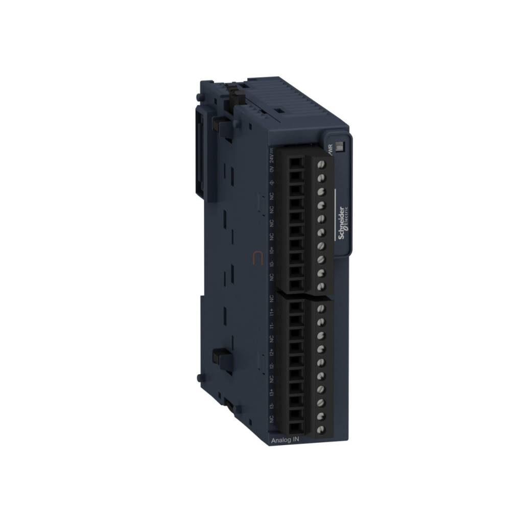 TM3AI4 Modicon TM3 bővítő modul, 4 analóg bemenet, 12/11+1 bit, +/-10V / 0...10V / 0…20mA / 4…20mA Schneider