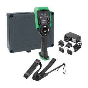 Schneider Electric Harmony eXLhoist - XARSK8L12W - vezetéknélküli daruvezérlő kit (kábel+töltő+címke+vevő) 24 - 240VAC/DC, 14O, 6+2 nyomógomb+LED