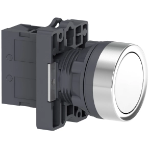 Schneider Electric Easy Harmony XA2 - XA2EA11 - Ø22 Nyomógomb, visszatérő, fehér, 1NO
