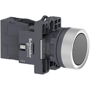 Schneider Electric Easy Harmony XA2 - XA2EH021 - Ø22 Nyomógomb, nyomó - nyomó, fekete, 1NO