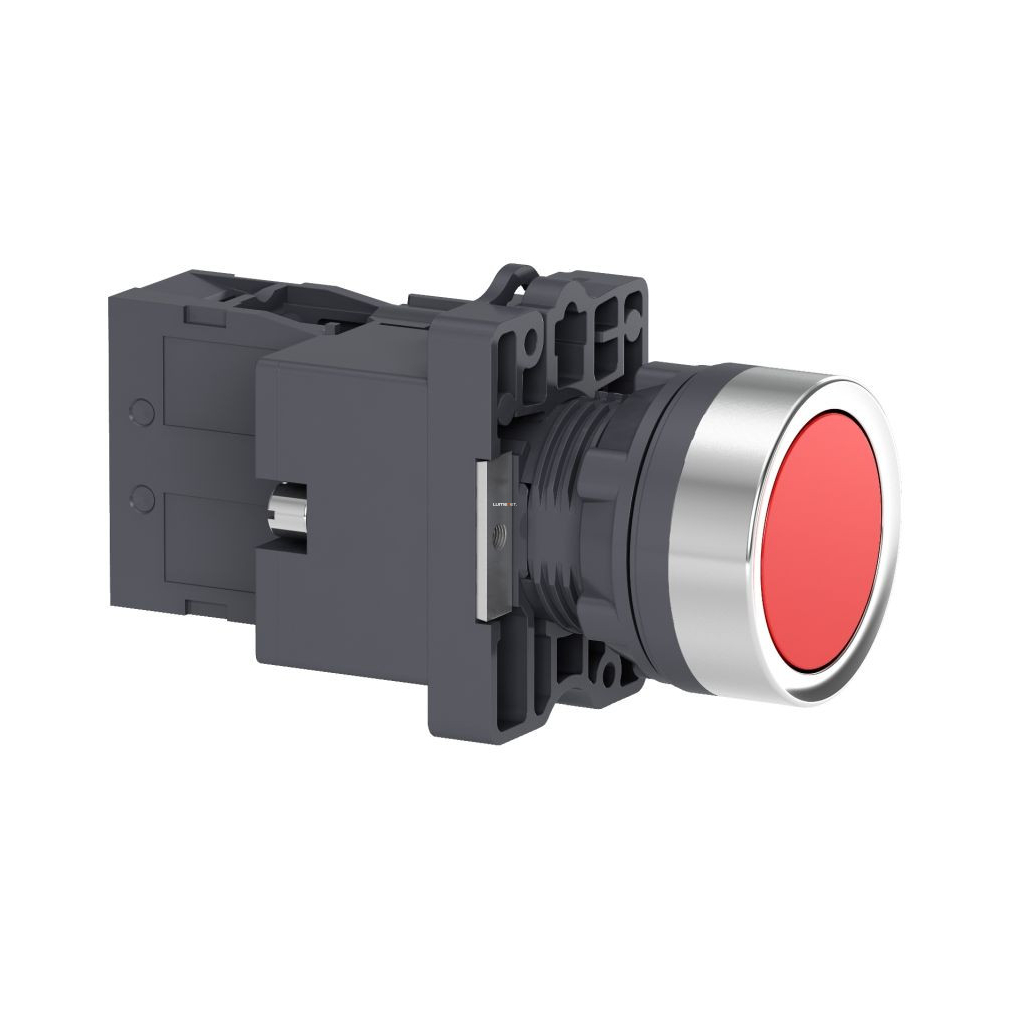Schneider világító nyomógomb, piros, 24V AC/DC,1NO (XA2EW34B1)