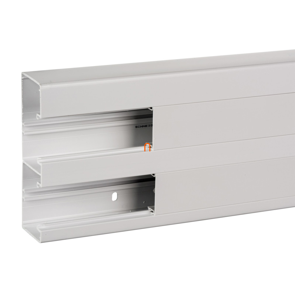 OPTILINE 45 kábelcsatorna fedéllel 165x55 mm, műanyag, polárfehér ISM10400P Schneider