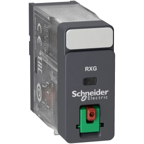 Schneider Electric Harmony Electromechanical Relays - RXG11B7 - RXG Interfész relé, 1CO, 10A, 24VAC, tesztgomb