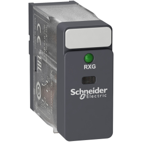   Schneider Electric Harmony Electromechanical Relays - RXG13B7 - RXG Interfész relé, 1CO, 10A, 24VAC, LED