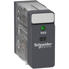   Schneider Electric Harmony Electromechanical Relays - RXG23E7 - RXG Interfész relé, 2CO, 5A, 48VAC, LED