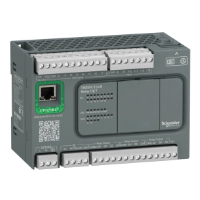   Schneider Electric Modicon Easy M200 - TM200CE24R - PLC, 24 I/O1xRS485, 1xEthernet, relés kimenet, 230 VAC