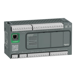 Schneider Electric Modicon Easy M200 - TM200CE40U - PLC, 40 I/O1xRS485, 1xEthernet, tranzisztoros kimenet (sink), 24 VDC