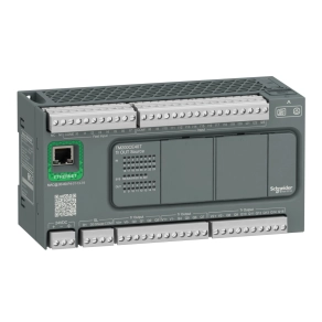   Schneider Electric Modicon Easy M200 - TM200CE40T - PLC, 40 I/O1xRS485, 1xEthernet, tranzisztoros kimenet (source), 24 VDC