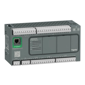 Schneider Electric Modicon Easy M200 - TM200CE40T - PLC, 40 I/O1xRS485, 1xEthernet, tranzisztoros kimenet (source), 24 VDC