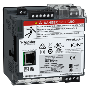   Schneider Electric PM8000 series - METSEPM8244 -PM8244 hálózatanalizátor, távkijelzővel, DIN sínre rögzíthető, 512 Mb, Eth + RS485