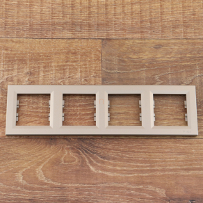   Schneider Electric Asfora - EPH5800469 - Négyes keret, vízszintes, bronz