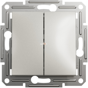   Bontott csomagolású Schneider Asfora kettős váltókapcsoló, rugós bekötés, bronz (106+6) EPH0600169