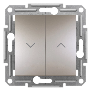 Schneider Electric Asfora - EPH1300569 - Redőnykapcsoló, rugós bekötés, bronz