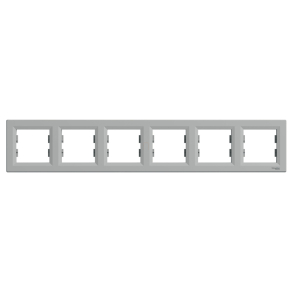   Schneider Electric Asfora - EPH5800661 - Hatos keret, vízszintes, alumínium