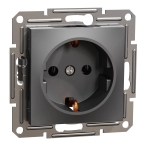 Schneider Electric Asfora - EPH2900171 - 2P+F csatlakozóaljzat, csavaros, antracit