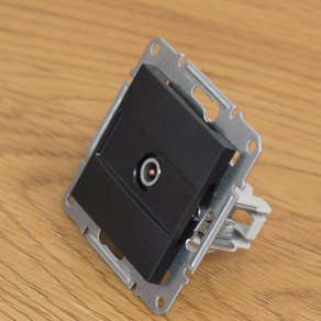   Bontott csomagolású Schneider Asfora TV aljzat, végzáró, 1 dB, antracit EPH3200171