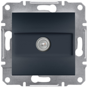   Schneider Electric Asfora süllyesztett TV átmenő csatlakozóaljzat fedéllel, 8dB, antracit