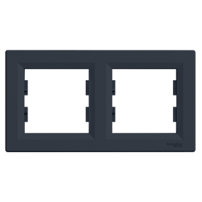   Schneider Electric Asfora - EPH5800271 - Kettes keret, vízszintes, antracit