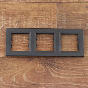   Schneider Electric Asfora - EPH5800371 - Hármas keret, vízszintes, antracit