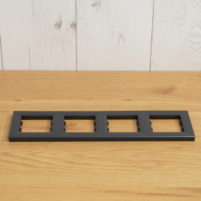   Bontott csomagolású Schneider Asfora négyes keret, vízszintes, antracit EPH5800471