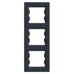   Schneider Electric Asfora - EPH5810371 - Hármas keret, függőleges, antracit