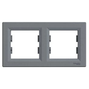 Schneider Electric Asfora - EPH5800262 - Kettes keret, vízszintes, acél