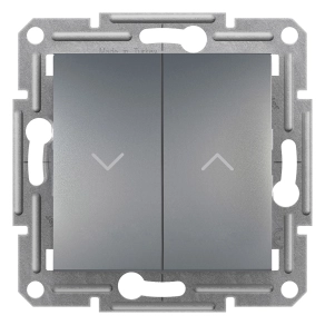 Schneider Electric Asfora - EPH1300562 - Redőnykapcsoló, rugós bekötés, acél