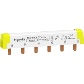   Schneider Electric Acti9 Comb Busbars - A9XPH306 - Darabolható gyűjtősín, 100A, 3P, 6M