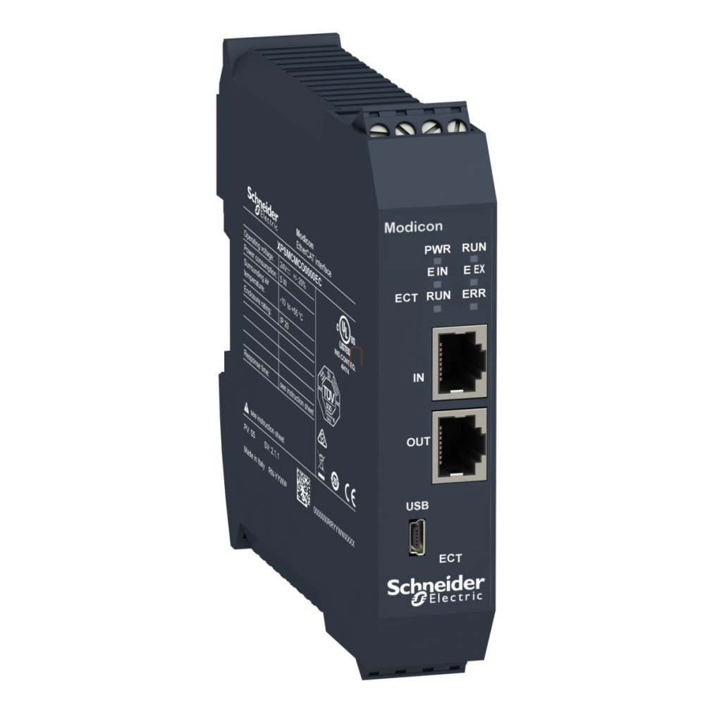 Preventa XPS MCM biztonsági vezérlő, kommunikációs modul, EtherCAT, 2xRJ45, csavaros XPSMCMCO0000EC Schneider