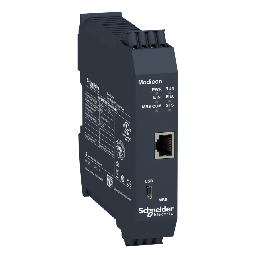 Preventa XPS MCM biztonsági vezérlő, kommunikációs modul, Modbus RTU, 1xRJ45, rugós XPSMCMCO0000MBG Schneider