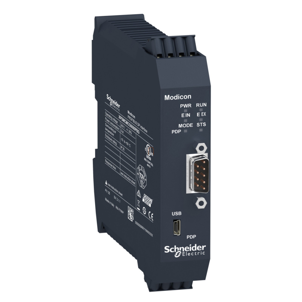 Preventa XPS MCM biztonsági vezérlő, kommunikációs modul, Profibus DP, SUB-D9, rugós XPSMCMCO0000PBG Schneider