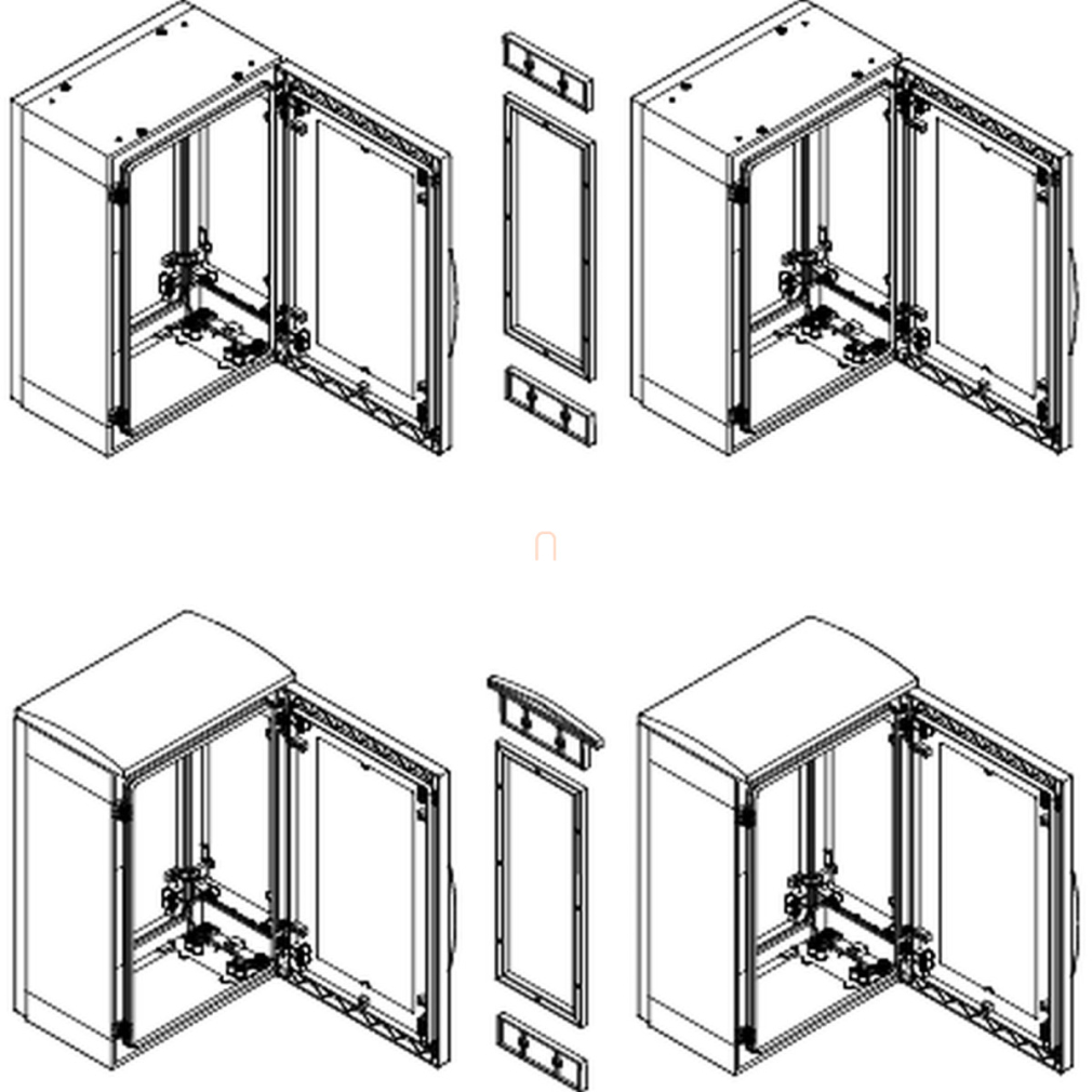 NSYMUPLA154G PLA összeépítő készlet (1500*420) RAL7035 Schneider