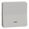 Schneider Electric Mureva Styl - MUR39127 - Egypólusú nyomó, jelzőfénnyel, polárfehér