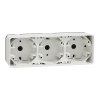 Schneider Electric Mureva Styl - MUR39913 - Hármas kiemelő doboz, vízszintes, polárfehér