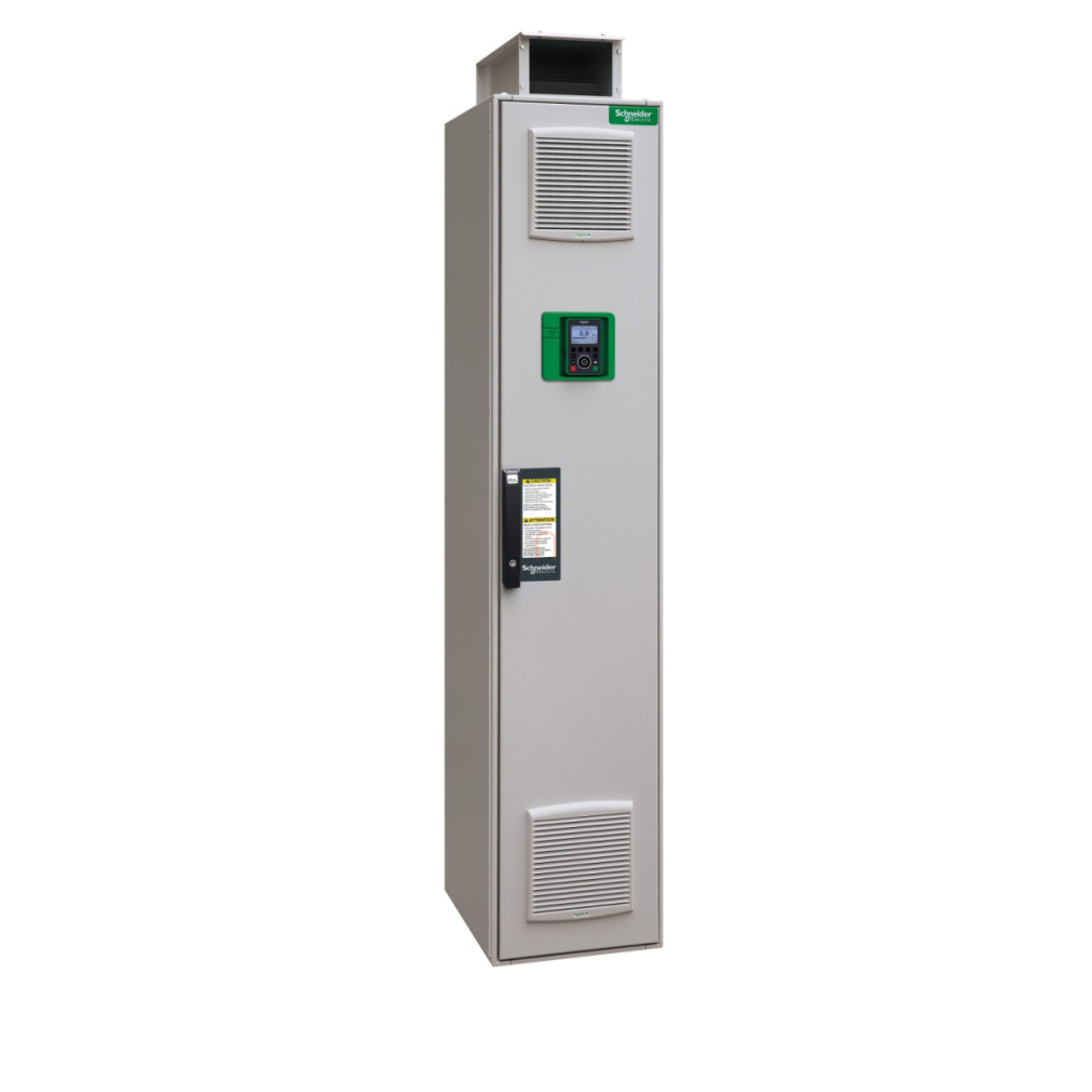 ATV930 frekvenciaváltó, 132kW, 3f, 400VAC, IP21, álló szekrényes kivitel, fékező egység nélkül ATV930C13N4F Schneider