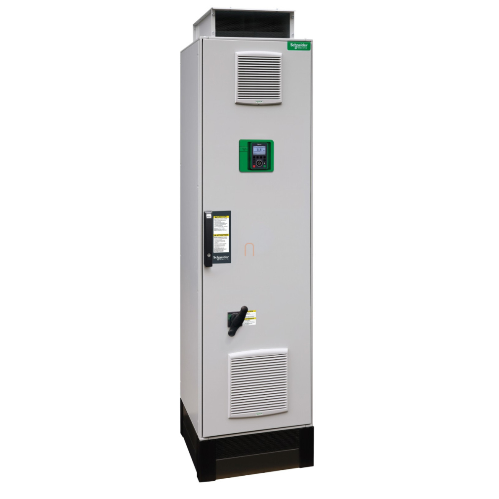 ATV950 frekvenciaváltó, 200kW, 3f, 400VAC, IP55, álló szekrényes kivitel, fékező egység nélkül ATV950C20N4F Schneider