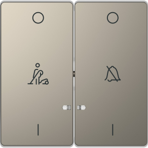   Schneider Electric Merten System Design - MTN3429-6050 - Billentyű, ne zavarj/takarítás szimbólummal, System-D, nikkel