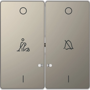 Schneider Electric Merten System Design - MTN3429-6050 - Billentyű, ne zavarj/takarítás szimbólummal, System-D, nikkel