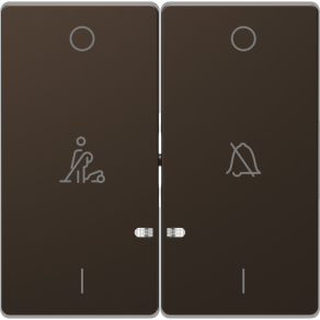   Schneider Electric Merten System Design - MTN3429-6052 - Billentyű, ne zavarj/takarítás szimbólummal, System-D, mokka