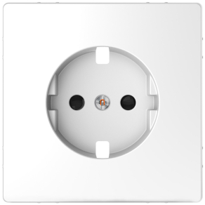   Schneider Merten 2P+F csatlakozóaljzat fedlap (GYV) biztonsági zsalus, D-Life, lótuszfehér MTN2330-6035