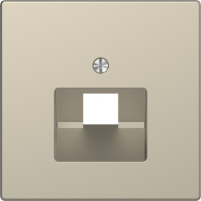   Schneider Electric Merten System Design - MTN4521-6033 - Fedlap, 1xRJ45 aljzathoz, döntött, System-D, szahara