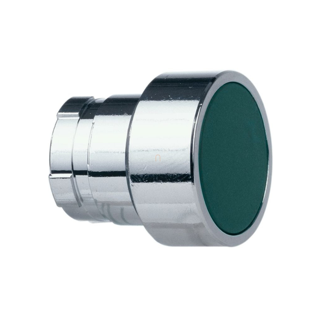 Easy Harmony XB2, Nyomógomb fej, zöld, fém, panelbe süllyesztett, 22mm, visszatérő, jelöletlen ZB2BA3C Schneider