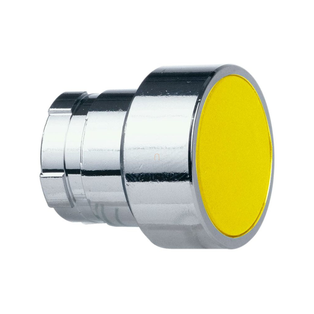 Easy Harmony XB2, Nyomógomb fej, sárga, fém, panelbe süllyesztett, 22mm, visszatérő, jelöletlen ZB2BA5C Schneider