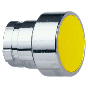   Schneider Electric Easy Harmony XB2 - ZB2BA5C - Nyomógomb fej, sárga, fém, panelbe süllyesztett, 22mm, visszatérő, jelöletlen