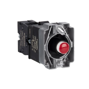 Schneider Electric Easy Harmony XB2 - ZB2BWM41C - Világító aljzat, gallér, piros LED, fém